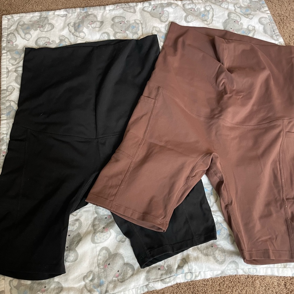 Poshdiva Maternity Biker Shorts